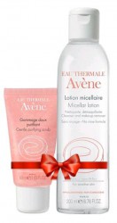 Набор, Avene (Авен) лосьон очищающий мицеллярный для чувствительной кожи 200мл+скраб для лица 50мл