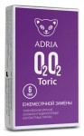 Линзы контактные, Adria (Адрия) 6 шт Торик О2О2 торические мягкие 30 дней силикон-гидрогелевые ежемесячные bc 8.6 -0.75/080 (-4.50)