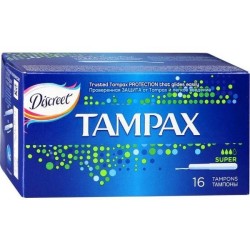 Тампоны, Tampax (Тампакс) №16 дискрит супер с аппликатором